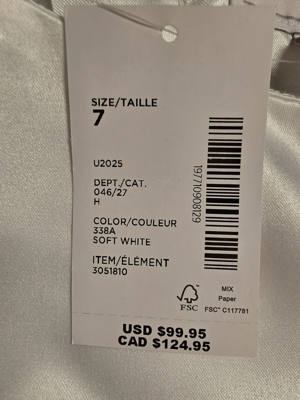 Gymboree White Satin & Tulle Dress with Waist Bow